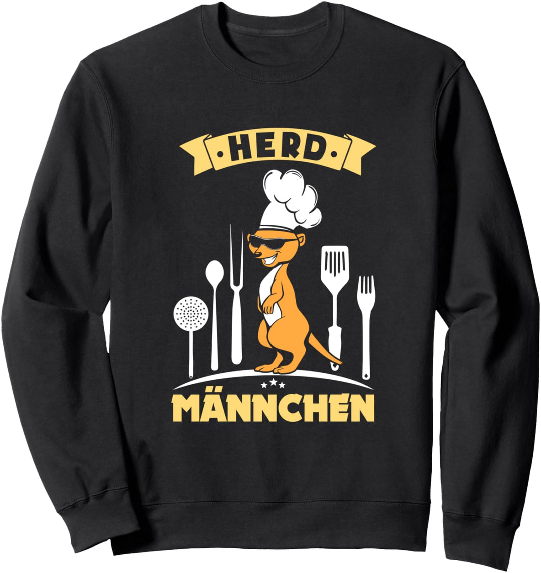 Herdmännchen I Kochmütze Erdmännchen Koch Sweatshirt