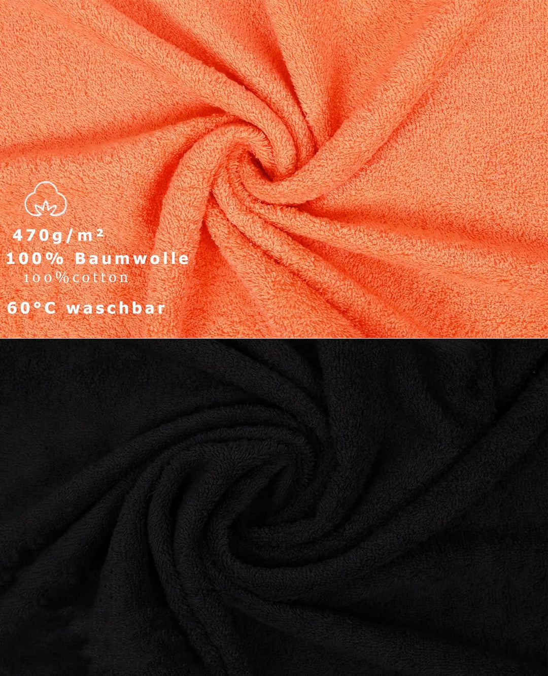 Betz 10-TLG. Handtuch-Set Premium 100% Baumwolle 2 Duschtücher 4 Handtücher 2 Gästetücher 2 Waschhan