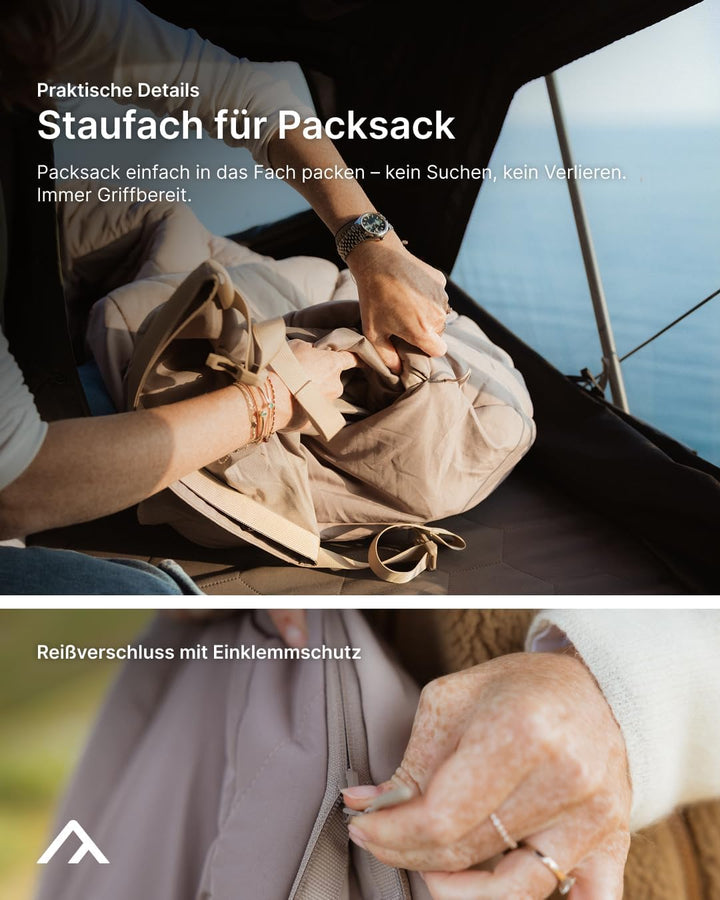 qeedo Buddy 8 Schlafsack Outdoor Sommer (8-25°C) 3 Jahreszeiten - Mumienschlafsack Erwachsene &amp; Juge
