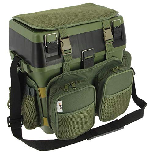 NGT Session' Seat Box-System mit Canvas-Rucksack-Übermantel, grün, Einheitsgrösse