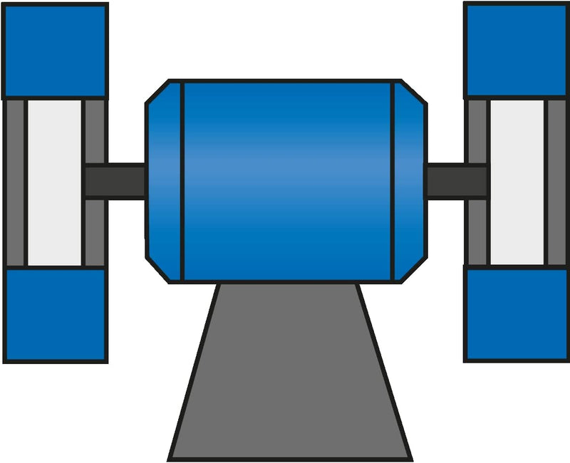 PFERD Schleifbockscheibe UNIVERSAL, 200x30x32mm, A60, 39008418 – Harte Schleifscheibe für universell