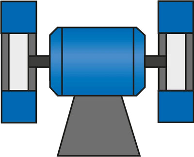 PFERD Schleifbockscheibe UNIVERSAL, 250x32x51mm, A60, 39009721 – Harte Schleifscheibe für universell