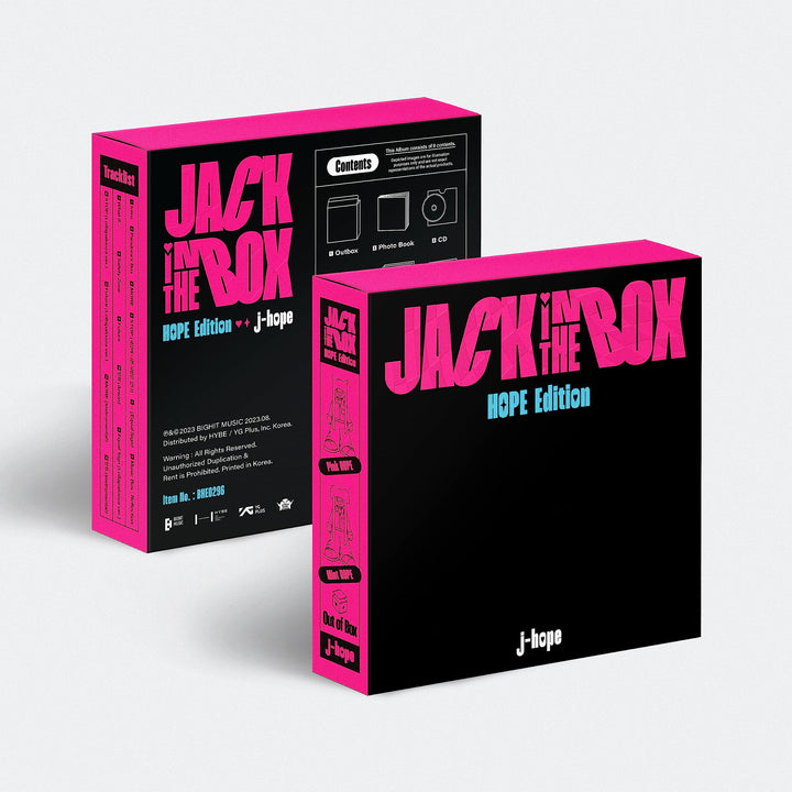 BTS J-HOPE JACK IN THE BOX 1st Album HOPE Edition Poster on pack+Photobook+Lyric book+Paper+Sticker+