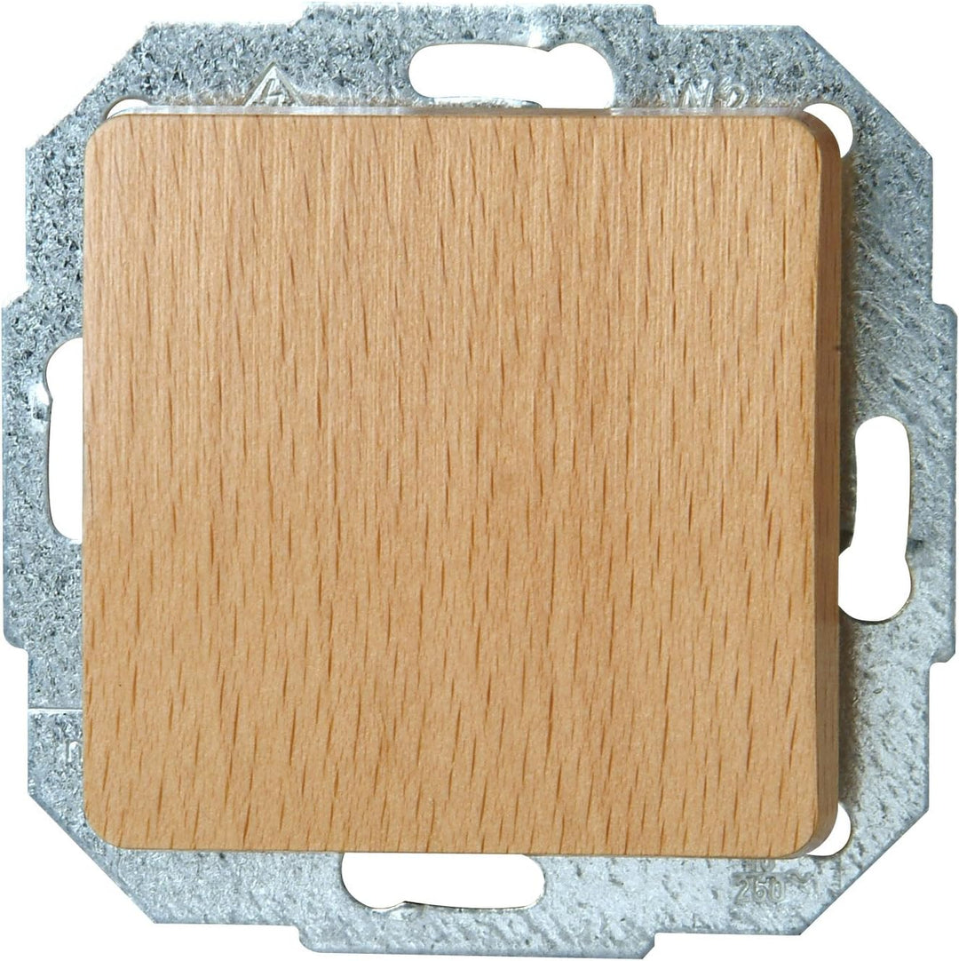 Kopp 618631089 Milano Buche Universalschalter & Abdeckrahmen 2-Fach Milano buche Echtholz Buche Bund