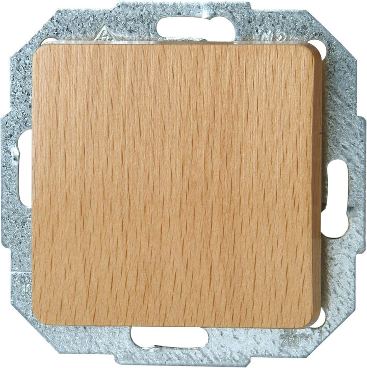 Kopp 618631089 Milano Buche Universalschalter & Abdeckrahmen 2-Fach Milano buche Echtholz Buche Bund