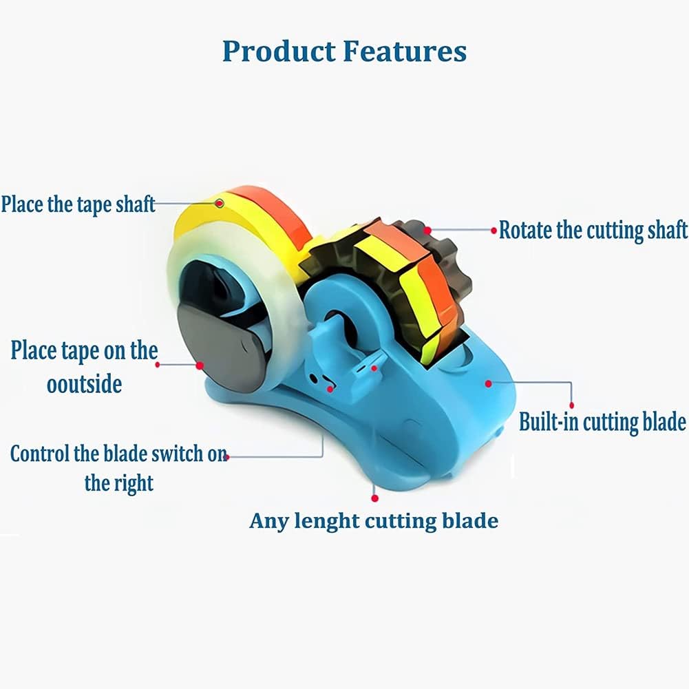 Klebeband Abroller, Tischabroller für Klebeband, Mehrfach Rollen Schnitt Paketband Abroller, Tragbar