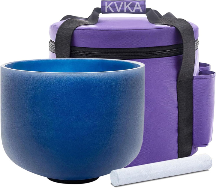 KVKA 20cm Klangschalen, 432Hz A note 8 inch Indigo Chakra Klangschale für Yoga Meditation Sound Heal