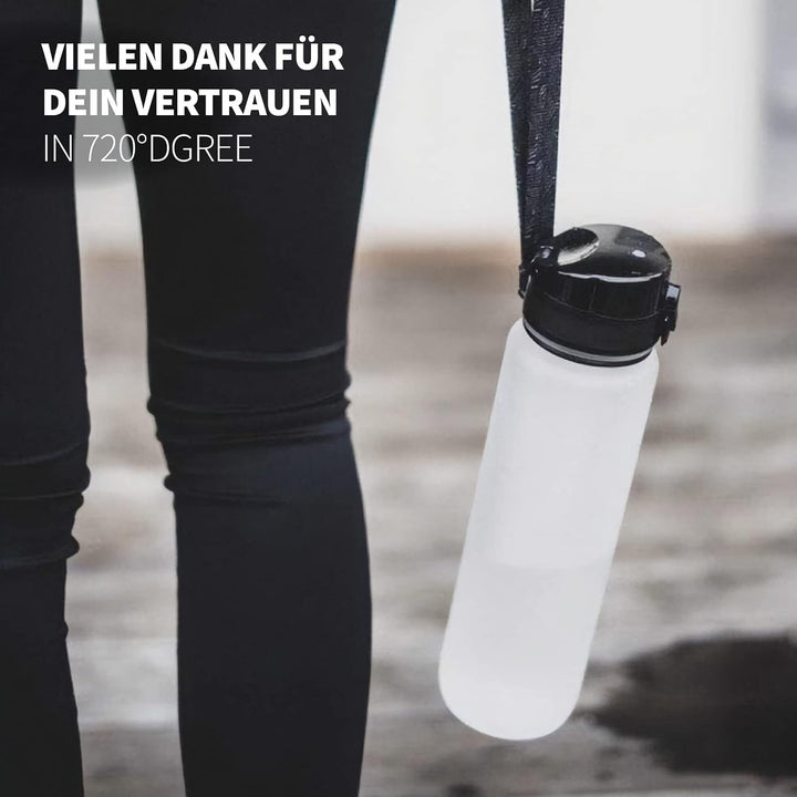 720°DGREE Trinkflasche “uberBottle“ +Sieb - 350ml, 500ml, 650ml, 1000ml, 1,5l, 2l - BPA-Frei - Wasse