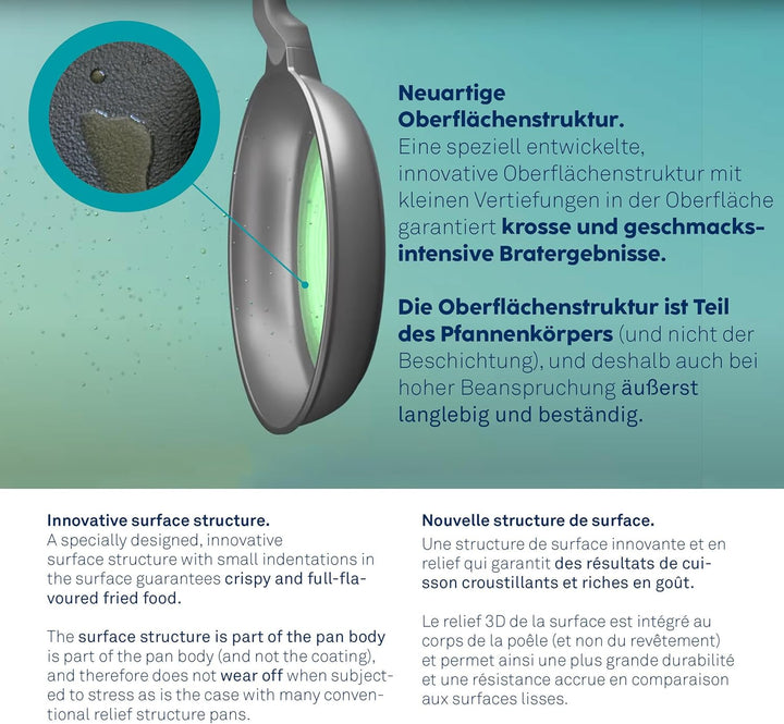 kela Bratpfanne Vitana, Ø 28 cm, Aluguss, grau, recycelbar, Allherdboden, antihaftbeschichtet, hitze
