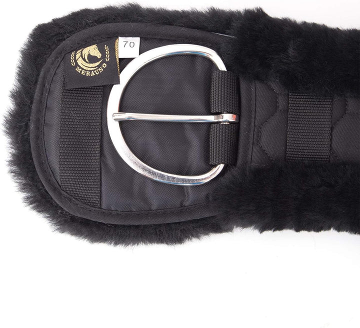 Merauno® Lammwolle Western Konturgurt Sattelgurt, aus Qualitäts Merino Lammwolle, spezielle anatomis