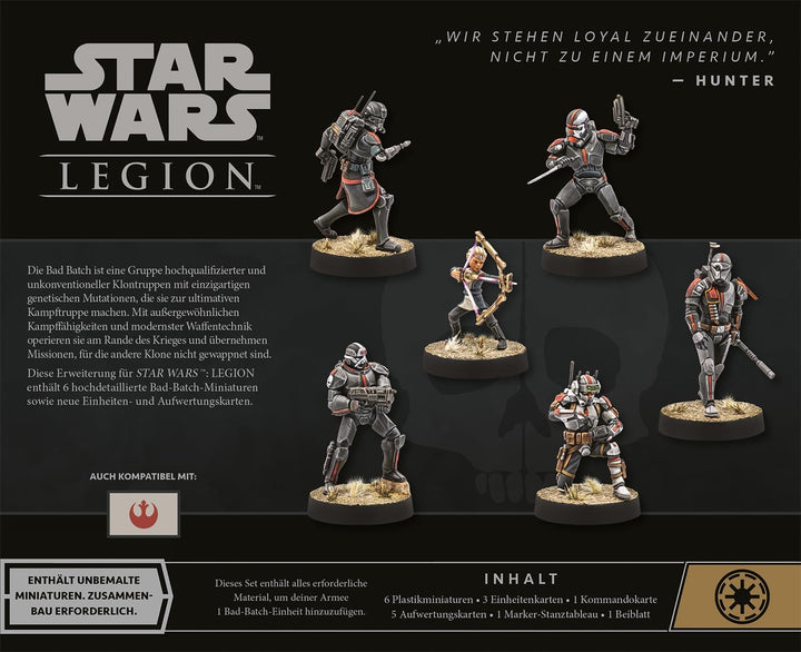Atomic Mass Games, Star Wars: Legion – Bad Batch, Erweiterung, Tabletop, 2 Spieler, Ab 14+ Jahren, 1