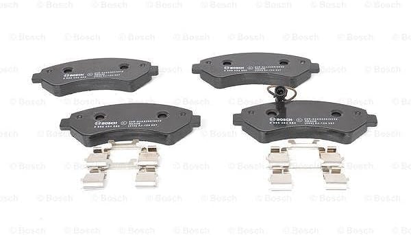 Bosch BP1501 Bremsbeläge - Vorderachse - ECE-R90 Zertifizierung - vier Bremsbeläge pro Set