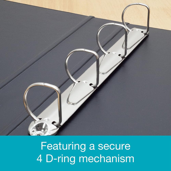 ELBA VISION 55 mm A3 Landschaft 4-Ring-Binder – Schwarz