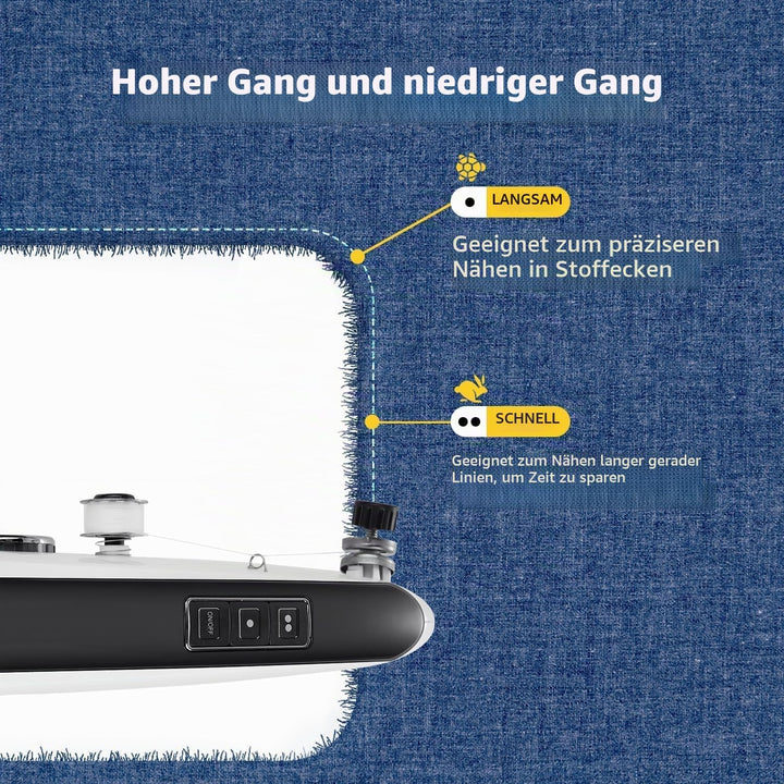 Handnähmaschine, Tragbare Mini-Nähmaschine, Kabellose Tragbare Elektrische Handnähmaschine Mit Nähzu
