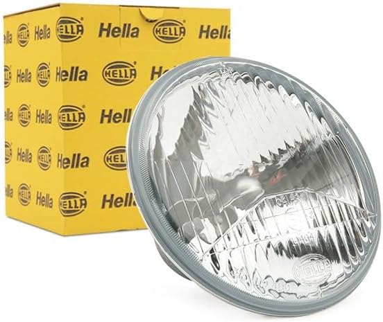 HELLA - Halogen-Scheinwerfereinsatz, Hauptscheinwerfer - 24/12V - rund - Einbau - Lichtscheibenfarbe