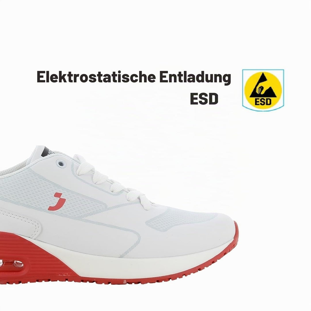 Oxypas elas4001fux ELA SRC Arbeits-Sneakers,White with Fuchsia,40 EU 40 EU Rosa, 40 EU Rosa