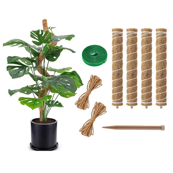 RYHX 4er Set 65cm Biegbare Monstera Rankhilfe, Moosstab und Pflanzstab für Zimmerpflanzen 4×65CM, 4×
