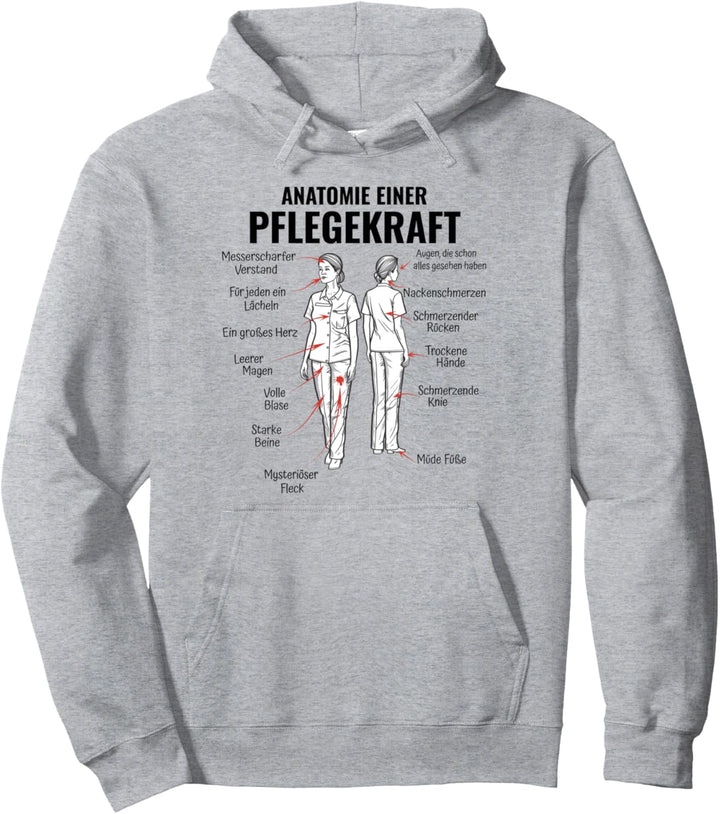 Anatomie Einer Pflegekraft Altenpflege Pflegeleben Pullover Hoodie