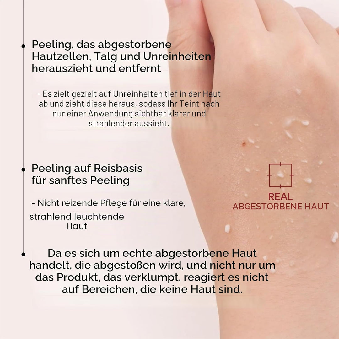 Dr.Melaxin Peel Shot Glow White Rice Peeling Ampulle Weiches Peeling Gesicht und Körper Peeling für