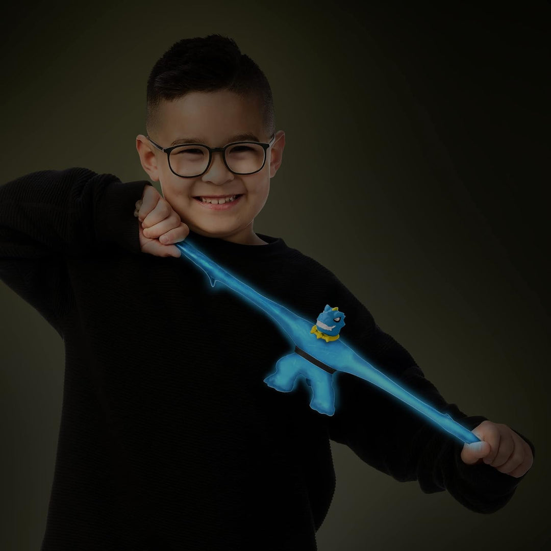 Heroes of Goo Jit Zu Glow Shifters Versus-Packung mit 2 super Stretchy Figuren: Tyro vs Rock Jaw; mi