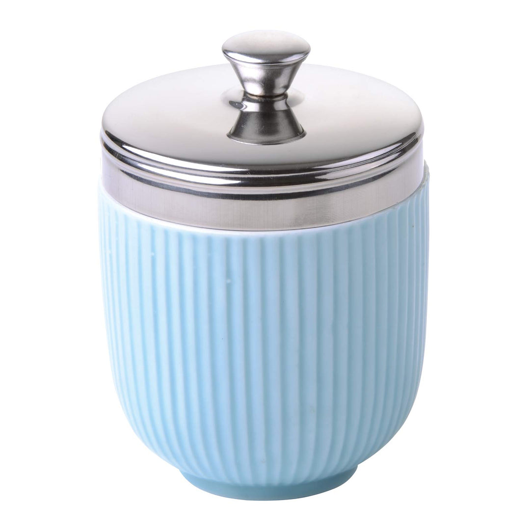 Geriffelter Egg Coddler, blau, Blau