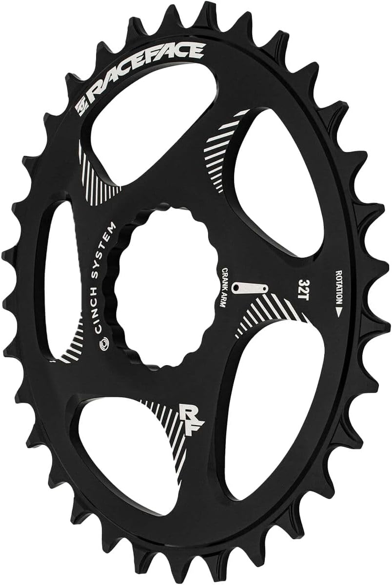 Direct Mount Oval Kettenblatt – 30 Zähne – Schwarz