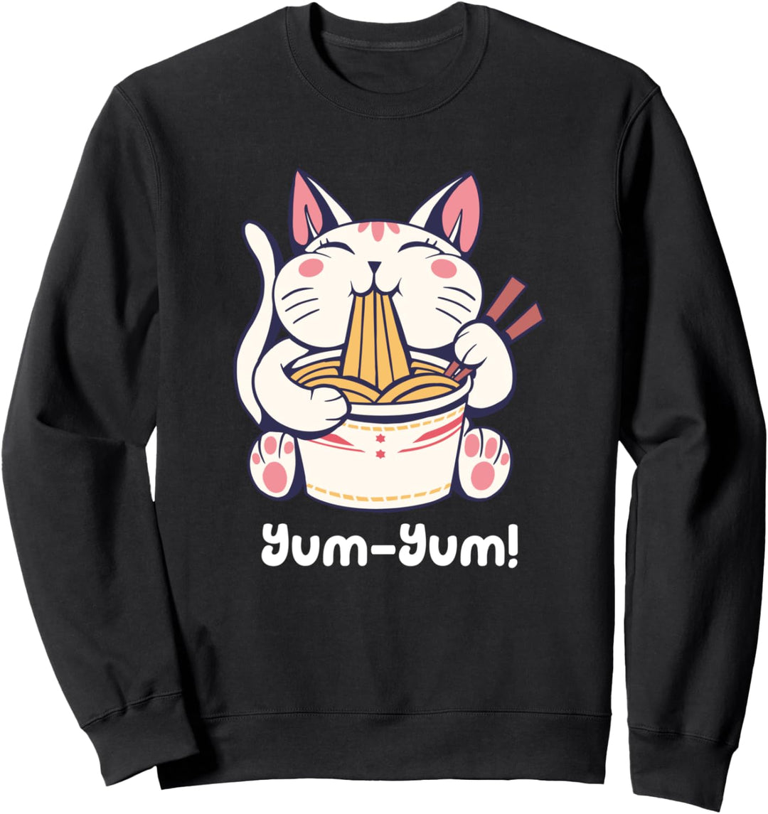 Anime Japan Nudeln Katze Sweatshirt