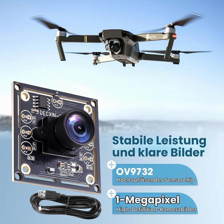 3 Stück Ov9732 Kameramodul 100°,1280X720 30Fps,USB2.0,Mit 2 M Kabel,Kompatibel Mit Autodart Kamerasy