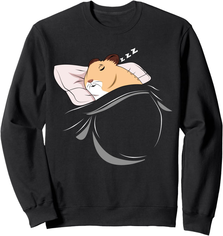 Hamster schläft Schlummer Schlafanzug Oberteil Hamster Sweatshirt