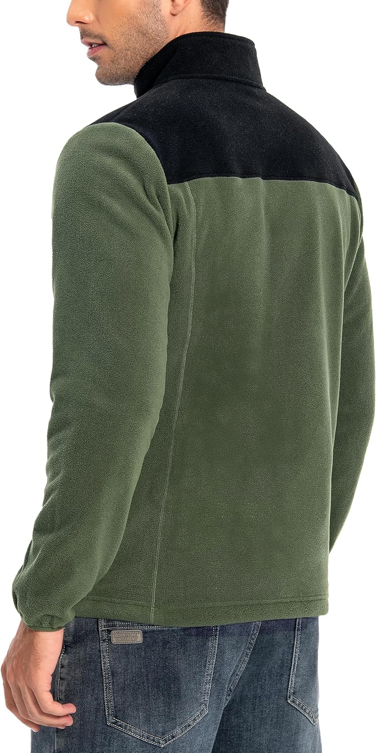 Pioneer Camp Herren Fleecejacke Full Zip Outdoor Polar Leicht Winddicht Jacke mit Reissverschluss M