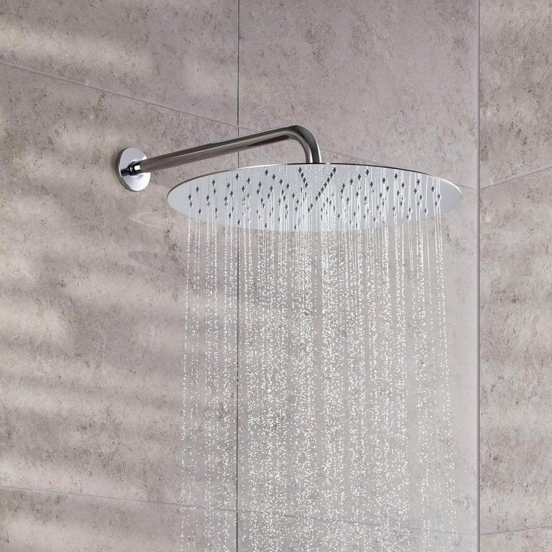 Duravit Universal Duscharm, Duscharmatur Wandbefestigung, Brausearm 410 mm, Duschbrause rund, Chrom