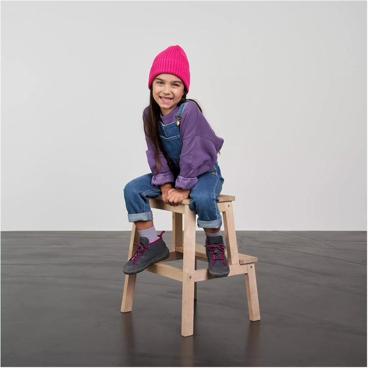 Affenzahn Winterschuh Leder Easy reflektierend, kuschelig warm mit Schaffell gefüttert Grösse 21-32