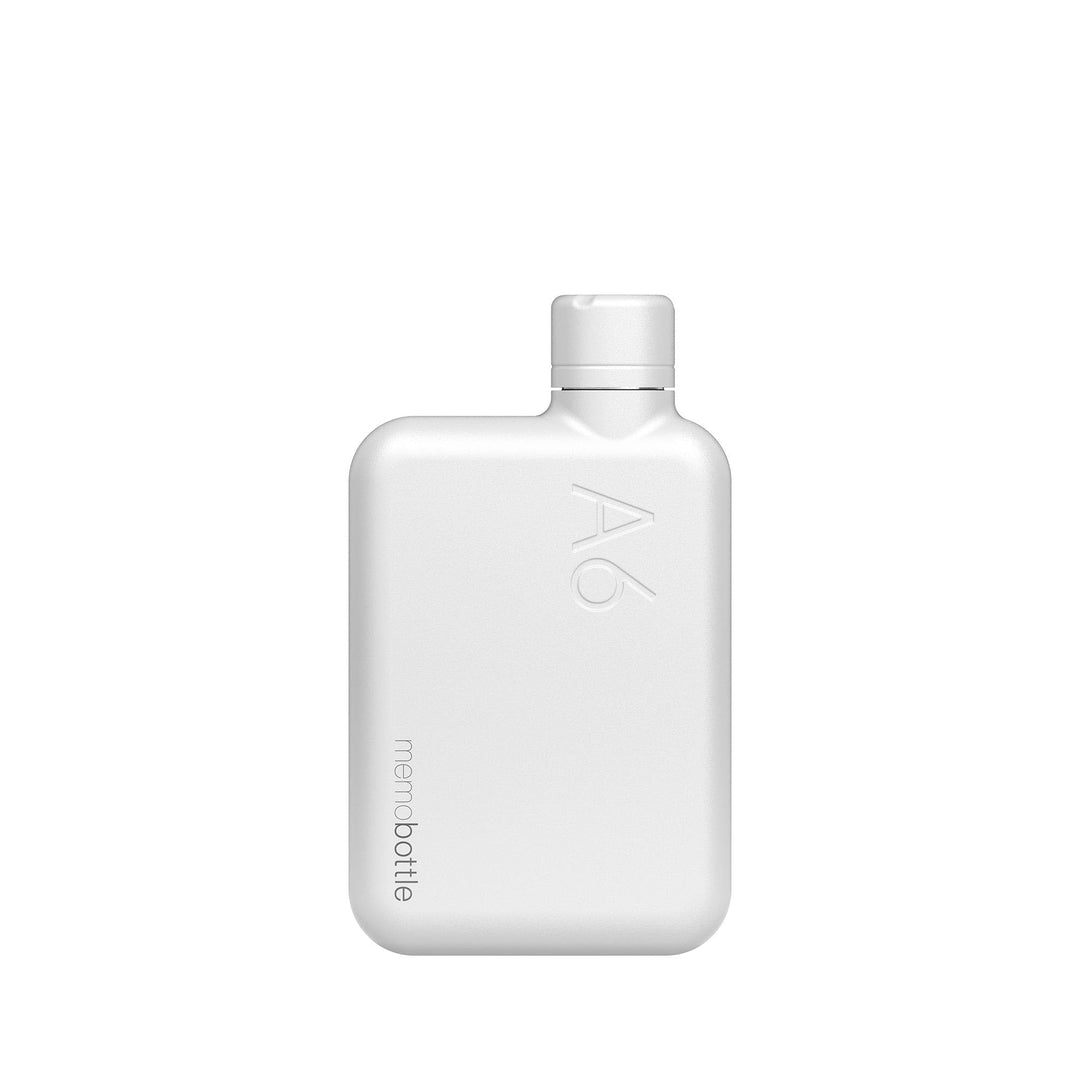 memobottle - EDELSTAHL (WEISS) | Robust, Auslaufsicher, Premium Trinkflasche | BPA-frei | Ideal für
