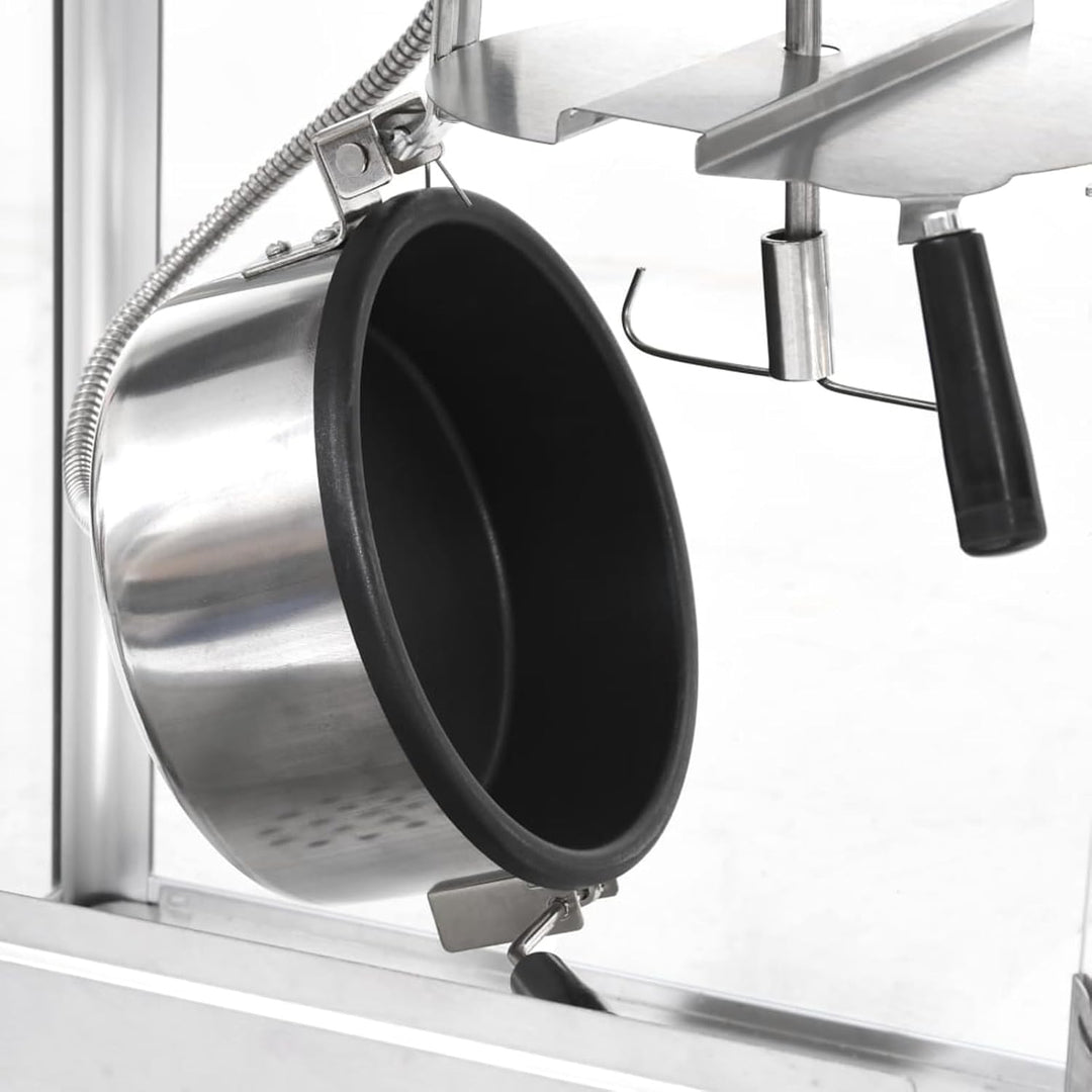 Homgoday Popcorn-Maschine mit Teflon-Topf 1400 W, Innenmöbel für Wohnzimmer, Büro, Schlafzimmer