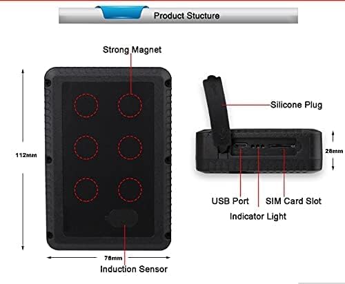 GPS Tracker Echtzeit Tracking Langlebige Batterie Standby 120 Tage Auto GPS Tracker Fahrzeug Tracker
