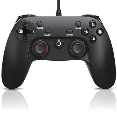 CSL - Gamepad für PC - X Controller mit Direct-Input X-Input - Dual Vibration - Turbo-Funktion - Plu