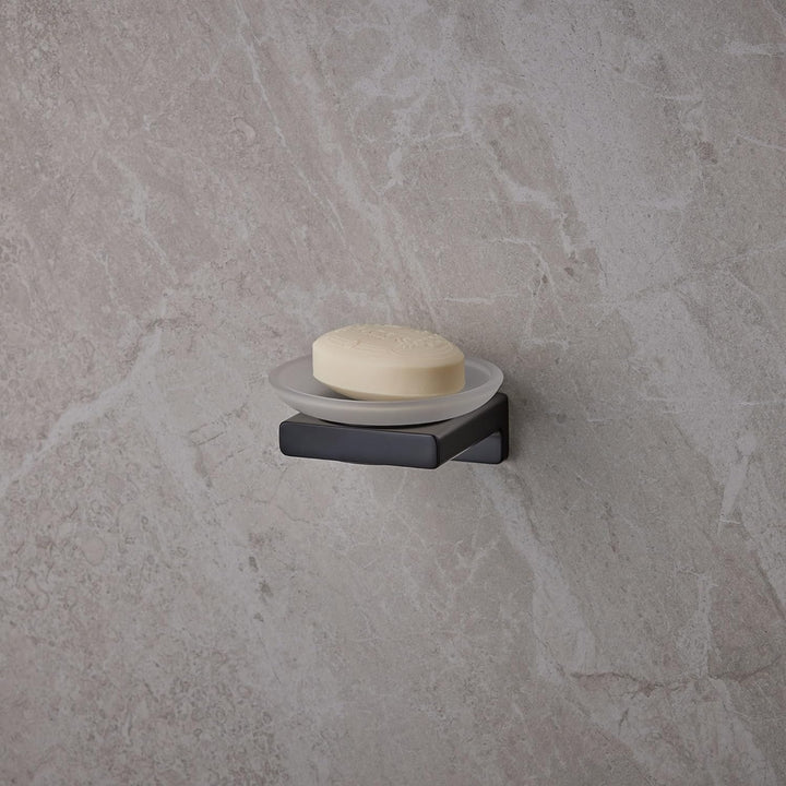 hansgrohe Seifenschale AddStoris, Seifenablage, Mattschwarz Mattschwarz Schale, Mattschwarz Schale