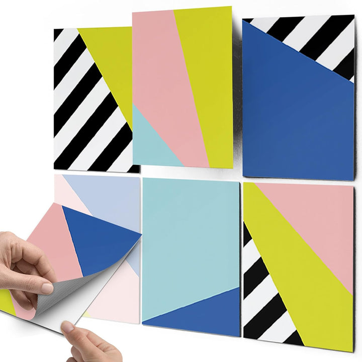 CREATISTO Klebefliesen Stickerfliesen Fliesenfolie - Klebefolie Aufkleber für Wand-Fliesen I Klebefl