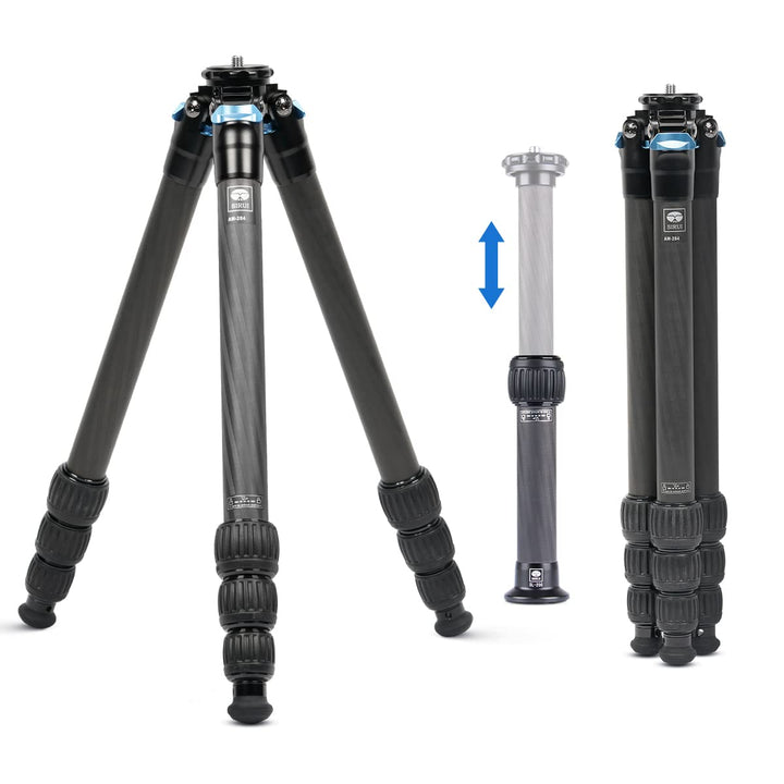 SIRUI AM-284+SL-200 Grosses Carbonfaser-Stativ mit Mittelsäule, leichtes tragbares Profi-Stativ für