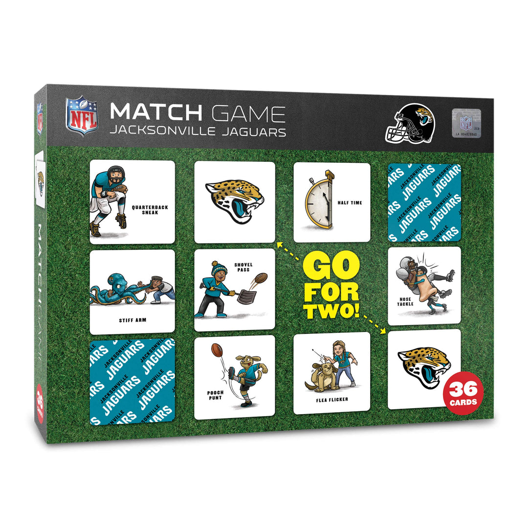 YouTheFan Memory Match Los Angeles Chargers Spiel Jacksonville Jaguars Einheitsgrösse Team-farben, J