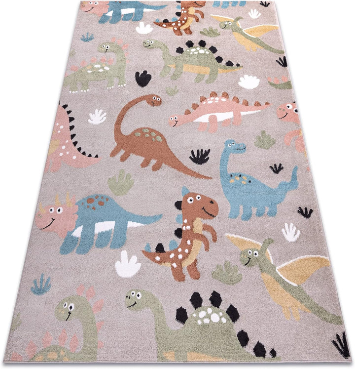 Teppich Fun Dino Kinderteppich für Babyzimmer, Spielteppiche, Kinderzimmer, Moderne, Dinosaurier bei