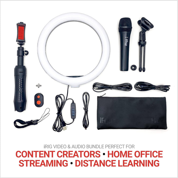 iRig Video Creator HD Bundle - professionelles Video & Streaming Kit für Smartphones (HD USB Handhel