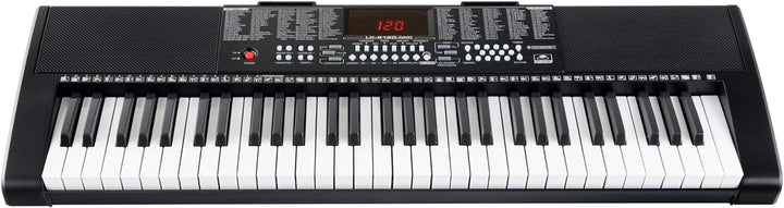 McGrey LK-6120-MIC Keyboard Set - Einsteiger-Keyboard mit 61 Leuchttasten - 255 Sounds und 255 Rhyth