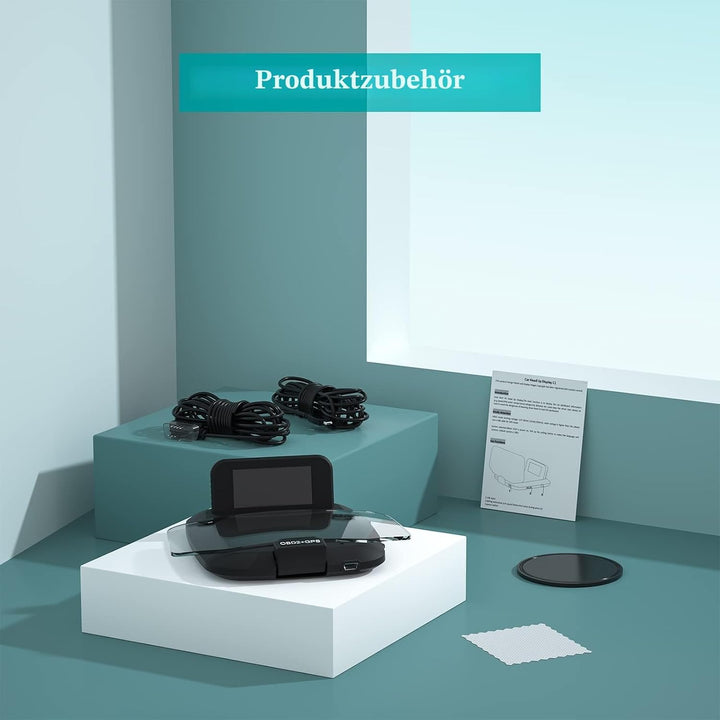 AMROOLOO Dual-System Pkw-Head-Up-Display, Anzeige mehrerer Funktionen, GPS, Tacho, OBD, Pkw-Armature