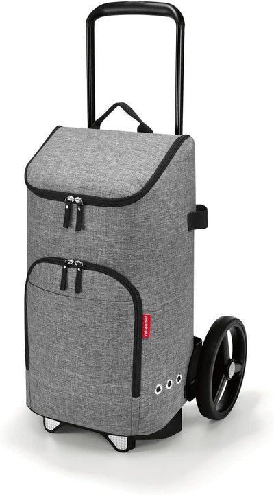 reisenthel citycruiser Bag Twist Silver - Praktische Einkaufstasche mit Mehreren grossen Fächern - M