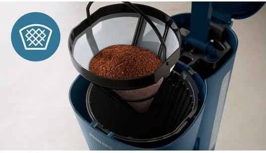 Cafetiere filtre Philips HD7411/70 Serie 3000 1,2L bleu