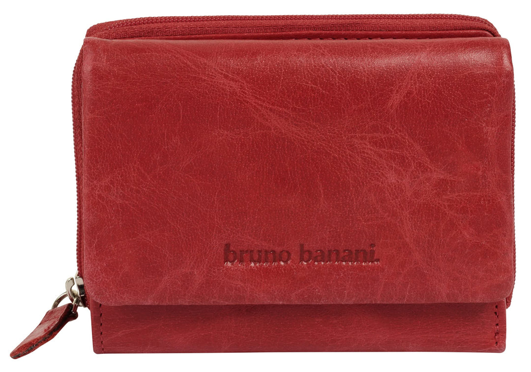 bruno banani Geldbörse Echt Leder rot Damen - 021753, Rot