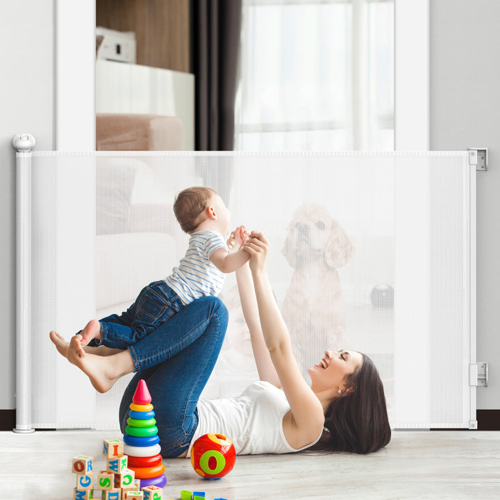 Treppenschutzgitter, Schutzgitter Baby, Türschutzgitter 0-140cm, Einhandbedienung absperrgitter, Tre