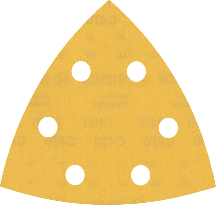 Bosch 50x EXPERT C470 Schleifblatt (für Farbe auf Holz, Hartholz, Ø 93x93 mm, Körnung 400, Professio