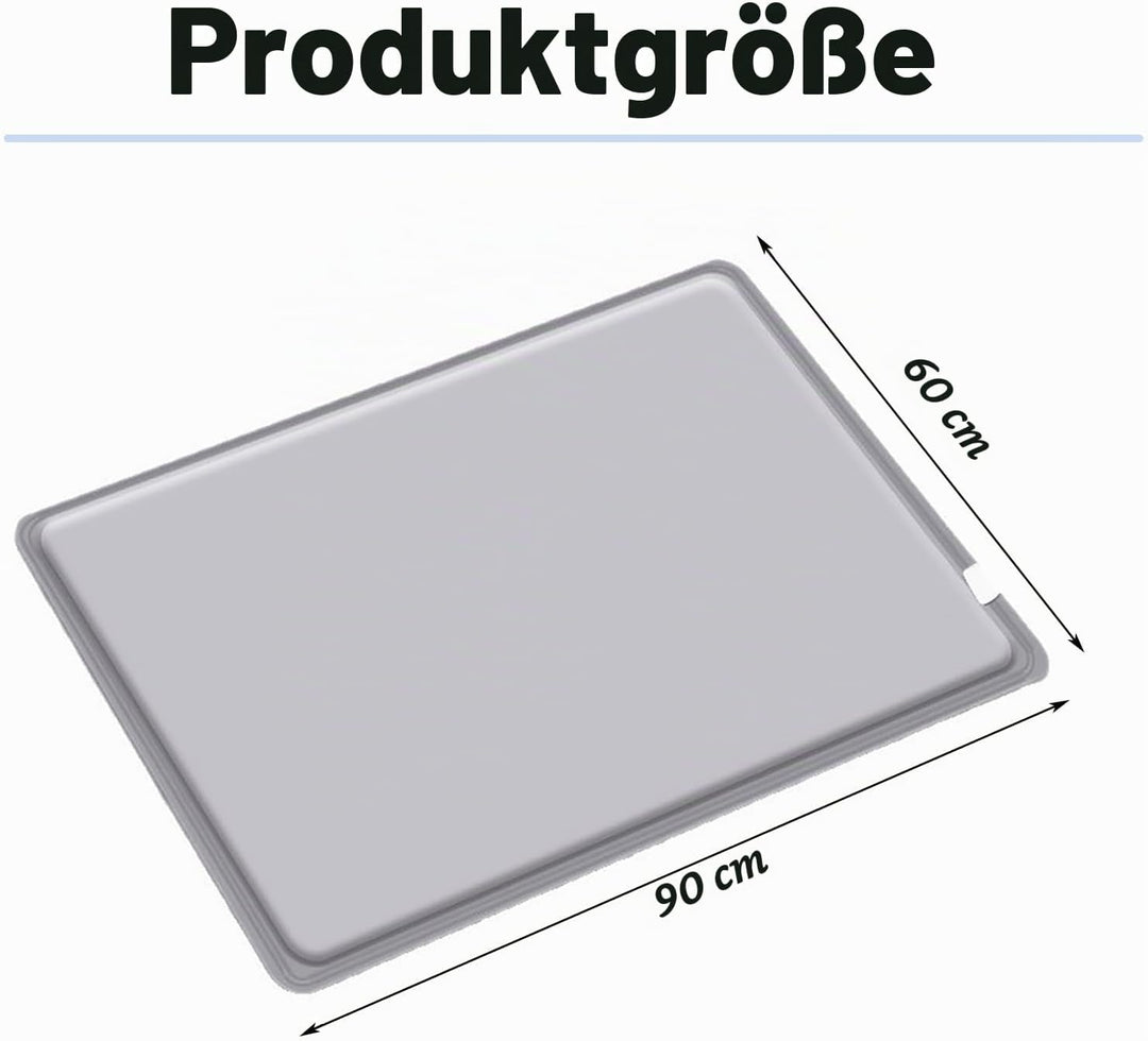 Heizmatte Fussboden，Beheizbarer Teppich，90 x 60 cm, 9 Temperaturstufen und Timer，Eheizbare Fussboden